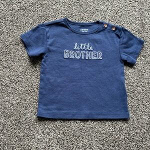 Carter’s Baby Boy Little Brother Short Sleeve Top, Size 18 Months